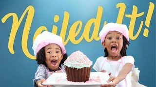 Nailed It Kids vs Experts Baking Challenge  We Baked A Huge Cupcake [upl. by Kean]