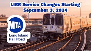 New LIRR Train Weekend Schedule Fall 2024 [upl. by Nnyltak]