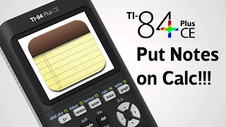 How to Put Notes on the TI 84 Plus CE [upl. by Picco]