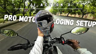 Best motovlogging setup  Dji action 3 unboxing review skybhp [upl. by Nali417]