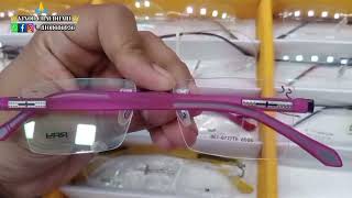 chashma  how to choose rimless glasses 🤓  frameless chashma vinodchaudhari eyeframes youtube [upl. by Nairam]