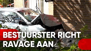 Bestuurster botst tegen garage 28092024 Wieringerwerf [upl. by Junius]