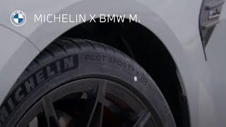 Les pneus Michelin de la BMW M3 Competition et de la BMW M4 Competition  Michelin x BMW M [upl. by Ythomit]