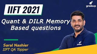 🔴IIFT 2021 Memory Based Questions  IIFT 2021 Test Detailed Discussion  Saral Nashier  Gradeup [upl. by Fanya]