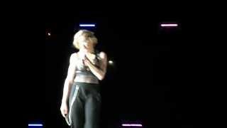 Madonna strips off down to bra at Concert Murrayfield Edinburgh Scotland 2012 [upl. by Otrebogir]