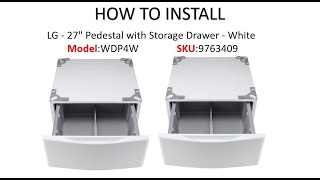 How To Install Pedestals For LG Washer and Dry [upl. by Galan]