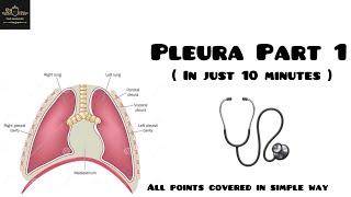 Pleura part 1 in a simplified way 🩺 covered with all points pleura anatomy medical theparadise [upl. by Walczak]