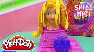 Play Doh princess Rapunzel deutsch  Haare kneten Demo Teil 1 Disney Prinzessin Hair Design [upl. by Andrew]