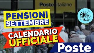 PENSIONI PAGAMENTI SETTEMBRE 👉 DATE UFFICIALI RITIRO IN CONTANTI POSTE 📅 ☑️ [upl. by Julia]