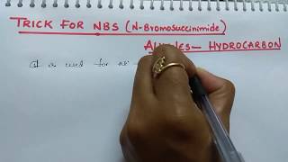 Trick for NBS  N Bromosuccinimide  AlkenesHydrocarbon chapter [upl. by Aluor336]