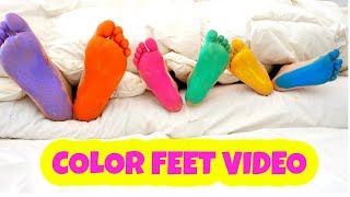 Color Feet Paint Song I KLS Nursery rhymes Kid songs [upl. by Heller405]