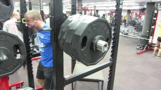 703 lb Box Squat easy at 227 bodyweight no belt or wraps [upl. by Zena]