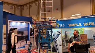 Safety Hoist at Western Roofing Expo 2023 [upl. by Sandstrom840]