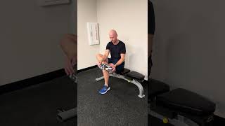 Seated Ankle Dorsiflexion Mobilization [upl. by Novhaj881]