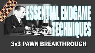 Chess Endgame Study 3 vs 3 Pawn Breakthrough [upl. by Hilbert]