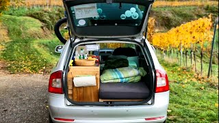 Micro Camper Roomtour Skoda Octavia [upl. by Aivatnohs]