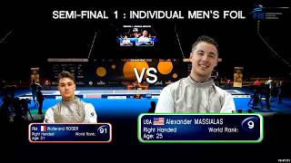 26 Turin Men s Foil Grand Prix 2020  semifinals [upl. by Culhert567]