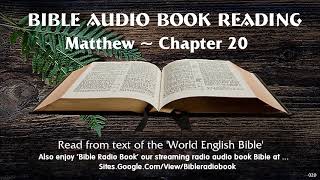 Matthew chapter 20  Audio Bible Reading  New Testament from the World English Bible [upl. by Aramaj]