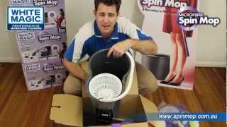 The New Spin Mop  White Magic Microfibre Spin Mop Instructional Video [upl. by Zetroc817]