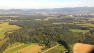 Air Berlin B737800 Landing at KarlsruheBadenBaden [upl. by Carena]