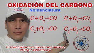 OXIDACIÓN DEL CARBONO NOMENCLATURA  MONÓXIDO DE CARBONO Y DIÓXIDO DE CARBONO [upl. by Letti435]