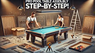 Get Ready to Play The 8 Brunswick Slate Pool Table Installation [upl. by Enailuj]