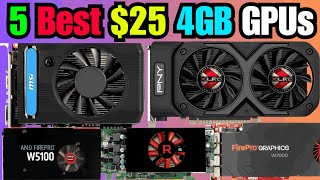 5 Best Cheap 25 4GB Graphics Cards Still Worth Buying In 2024  GPUs FPS Benchmarking [upl. by Eiggep859]