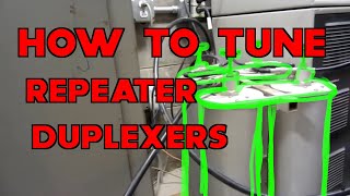 W0EEE Tuning the 2 meter Repeater Duplexers [upl. by Peck240]