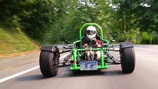 How is this Ninja 900Rpowered custom trike even legal [upl. by Navetse933]