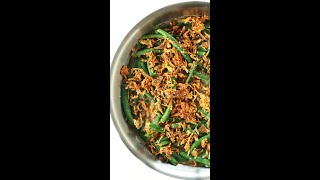 Vegan Green Bean Casserole  Minimalist Baker Recipes [upl. by Oelak]