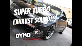 Dynomax Super Turbo Muffler on LSVTEC CRX  Exhaust Sound [upl. by Aelrac932]