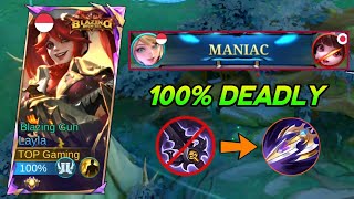 LAYLA GUIDE TO DESTROY META ROGER IN SOLO RANK 100 deadly Build Top Global Layla 2024  Mlbb [upl. by Sieracki]