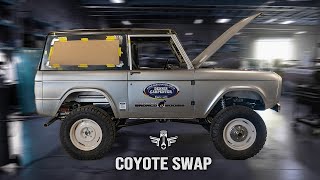 CoyoteSwapped Bronco Build  Fat Fender Garage [upl. by Kehoe]