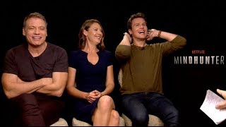 MINDHUNTER Netflix interviews  Jonathan Groff Holt McCallany Anna Torv [upl. by Drugi700]