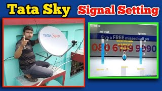 Tata sky signal setting [upl. by Ueihttam]