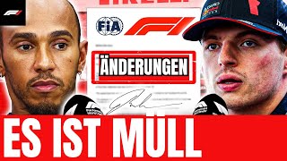 F1Fahrer haben GERADE eine SCHOCKIERENDE ERKLÄRUNG zu den Regeländerungen der FIA abgegeben [upl. by Jami]