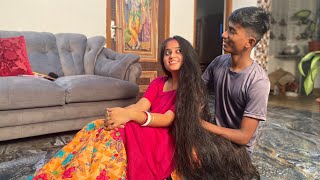 Manisha’s longhair play by Suman  longhair play by male  Bengali longhair story video [upl. by Georgetta]