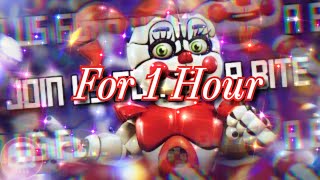 Join Us For A Bite Remastered For 1 Hourquot by JT Music FNAF SISTER LOCATION Song SFM  1 Hour [upl. by Alarice]