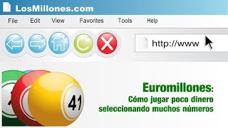 Euromillones Cómo jugar poco dinero seleccionando muchos números [upl. by Onej]