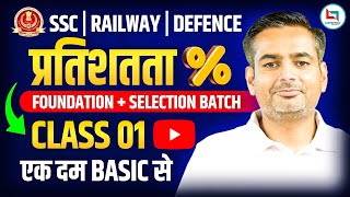 Percentage 1  Maths  Percentage Tricks in Maths  Percentage by Rakesh yadav Sir ssc [upl. by Gaby]