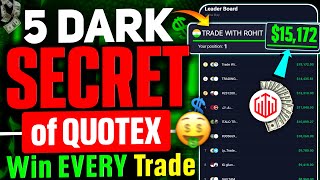 How to win every trades in Quotex🔥  Binary trading strategy 61  Trade With Rohit [upl. by Dhiren]