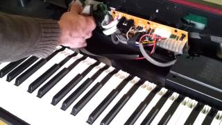 Fixing the keys on a Digital Piano  Where some or all keys are not working cable bus [upl. by Kaitlin]