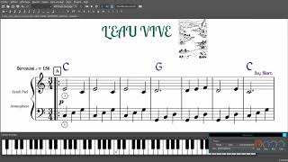 Leau vive C version 1 et 2 Musescore [upl. by Emelyne]