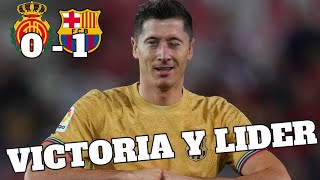 MALLORCA 01 BARÇA🔴GOL DE LEWANDOWSKI Y EL BARÇA LIDER [upl. by Trinidad]