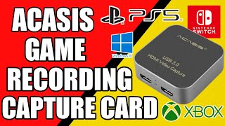 ACASIS HDMI Video Capture Card USB 30  Unboxing Review and Setup For Gaming And Recording [upl. by Buke]