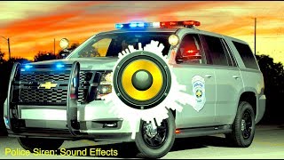 Police Siren Sound Effects Surround Sound Effect [upl. by Wightman]