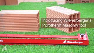 Wall Solution Wienerberger Porotherm Masonry tool [upl. by Hakon]