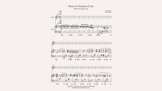 Merry Go Round of Life for Violin solo and Piano Accompaniment [upl. by Hulbert]