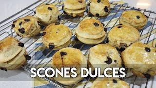 SCONES DE YOGUR NARANJA Y CHIPS DE CHOCOLATE  RECETA [upl. by Demmahum45]