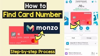 Find Card Number Monzo  View Monzo Card Details online  View Monzo Virtual Card number online [upl. by Ahsit27]